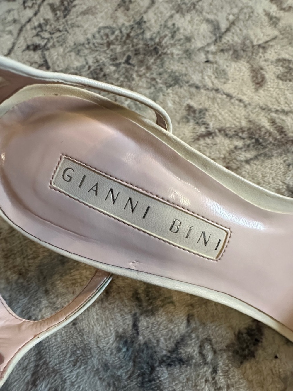 Gianni Bini Ivory Ankle-Strap Heels - Picture 3 of 3